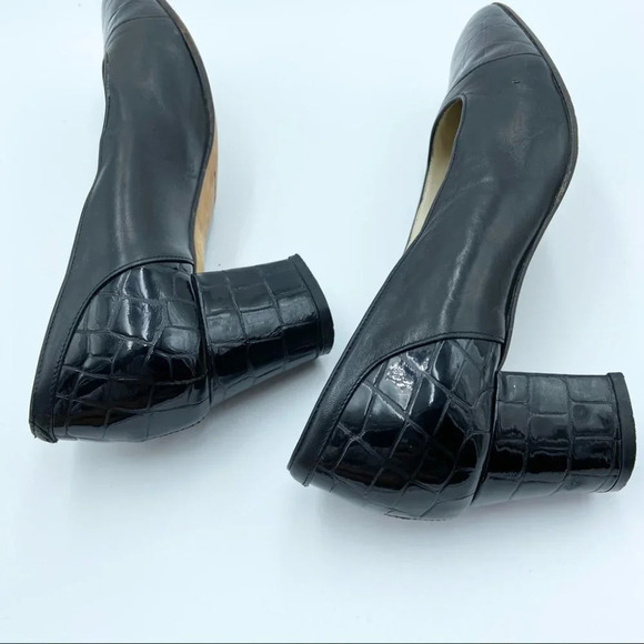 Vintage  Bally Mariner Croc Embossed Heel - Picture 7 of 15